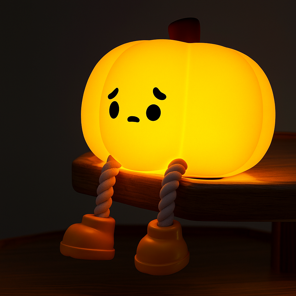 SłodkaDynia – dotykowa lampka z minką 🎃