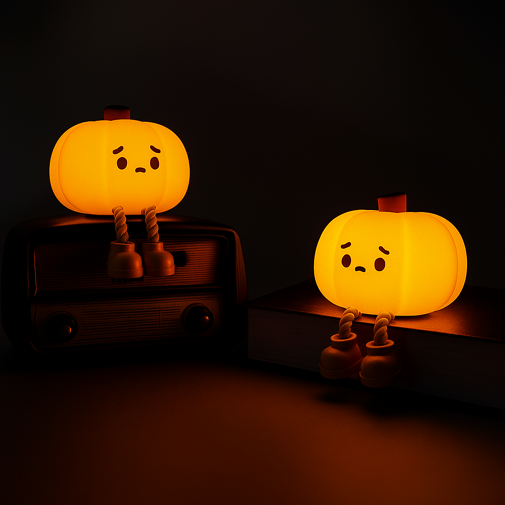 SłodkaDynia – dotykowa lampka z minką 🎃